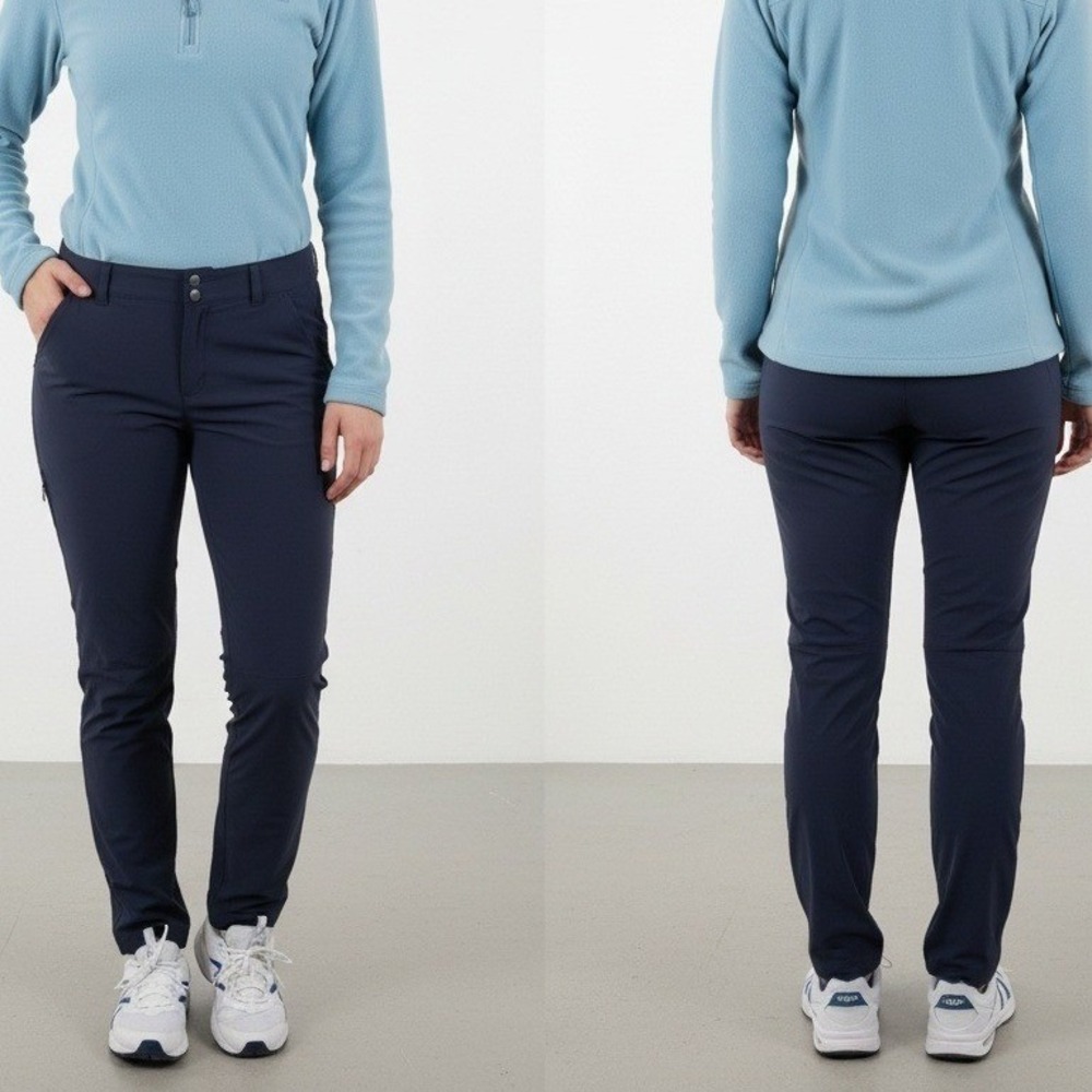 Columbia Women's 16 Regular Navy Blue Omni-Shield‎ Hiking Pants Outdoor Trail
